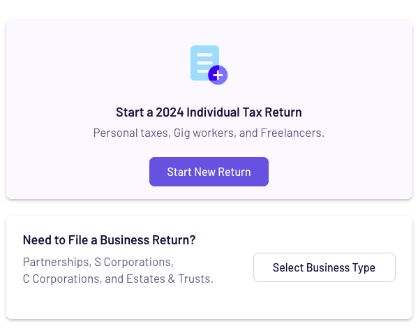 Tax Act S Corp Return.